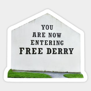 Free Derry Mural Wall Sticker